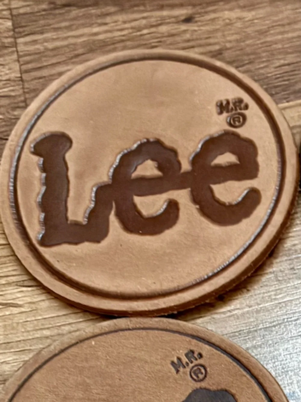 80's Lee Leather Coasters